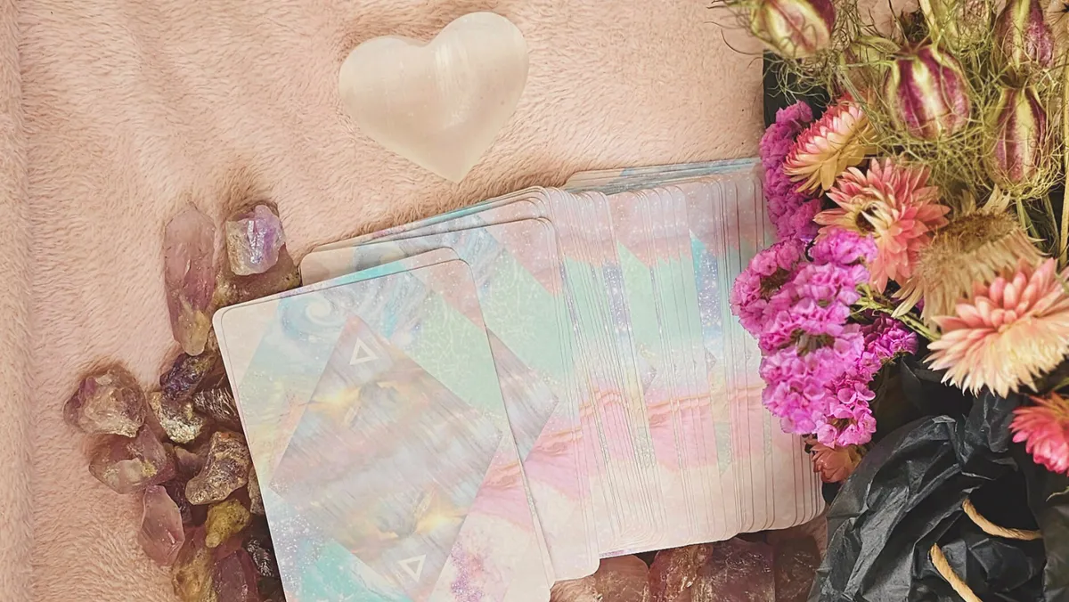 Tarot cards and crystals - mystical guidance tools